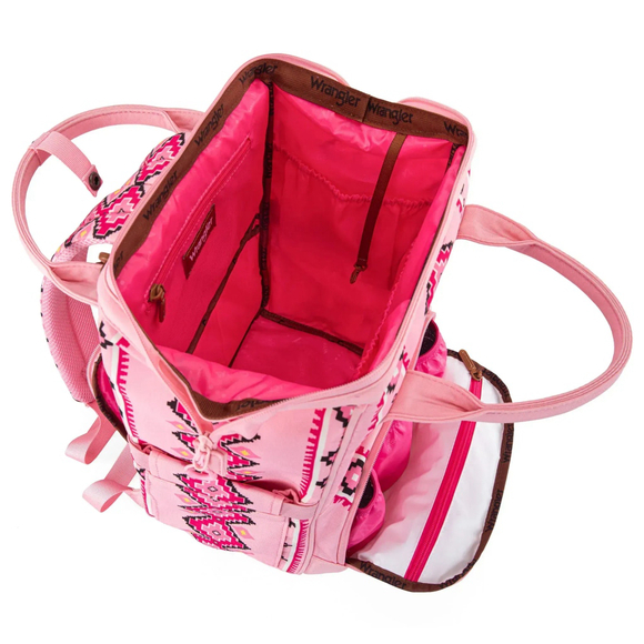 Wrangler Pink Patterned Backpack - Picture 3 of 3